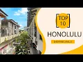 Top 10 Shopping Malls to Visit in Honolulu Hawaii USA - English