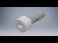 Creating Hex Socket Head Cap Screws DIN 912 ISO 4762 - M4x0 7x10 in Autodesk Inventor