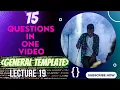 Lecture 19 15 Question In One General Template Recursion Phod Denge