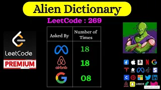 Alien Dictionary LeetCode 269 Hard
