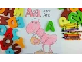 Learn Alphabet - Letter A Ant coloring pages