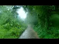 Walking in a Village Rainstorm | Soothing ASMR Sounds for Sleep - Meditation - Study- Strees Relief 