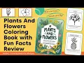 Plants And Flowers Coloring book bold and easy coloring pages With Fun Facts