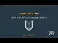 Graphs of Implicit Functions Part 1 Grade 12 Mathematics Lecture 62