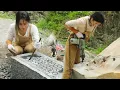 The Miracle of Stones Genius Girl Carves a Piglet Water Trough from a Rock