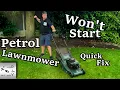 Petrol lawnmower won t start Quick and easy fix for free