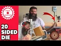 Wooden 20 sided die - Icosahedron