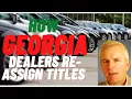 Georgia Dealer Titles Electronic Title Registration ETR Temporary Operating Permits TOPS D Plates