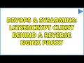 DevOps SysAdmins Letsencrypt client behind a reverse Nginx proxy