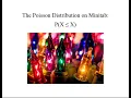 Statistics Poisson Distribution Less than or equal to X using Minitab