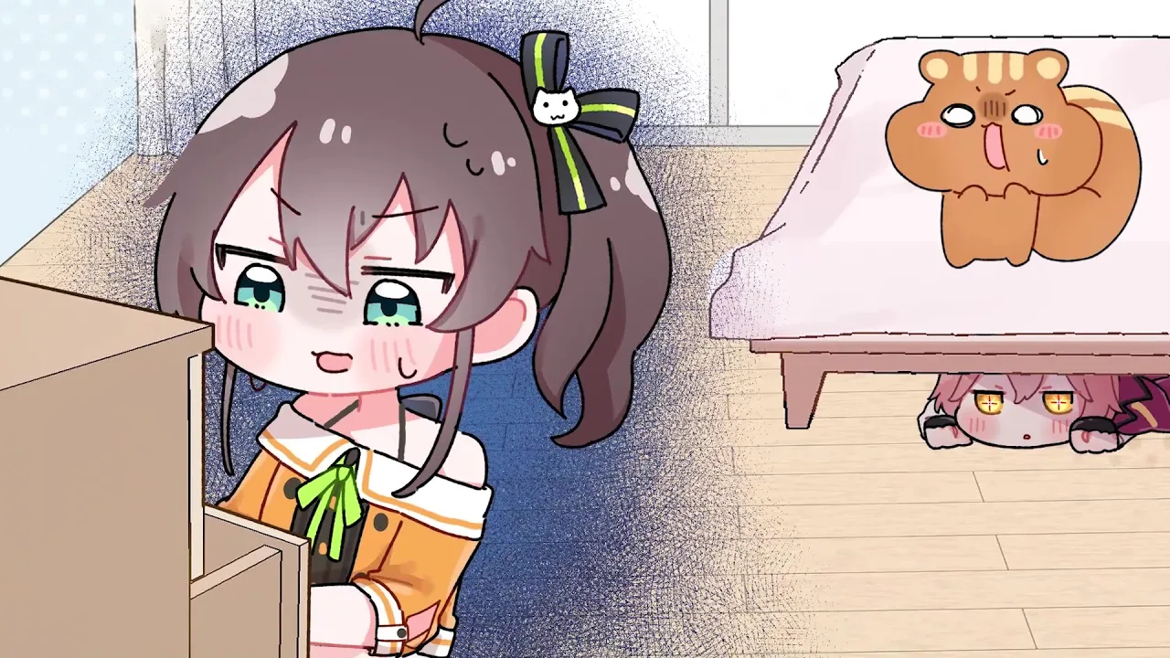 【手描き】ルイねぇの豪邸で大量のダイヤを発見しちゃうまつりちゃん【ホロライブ/夏色まつり】