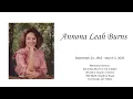 Annona Burns Memorial Service
