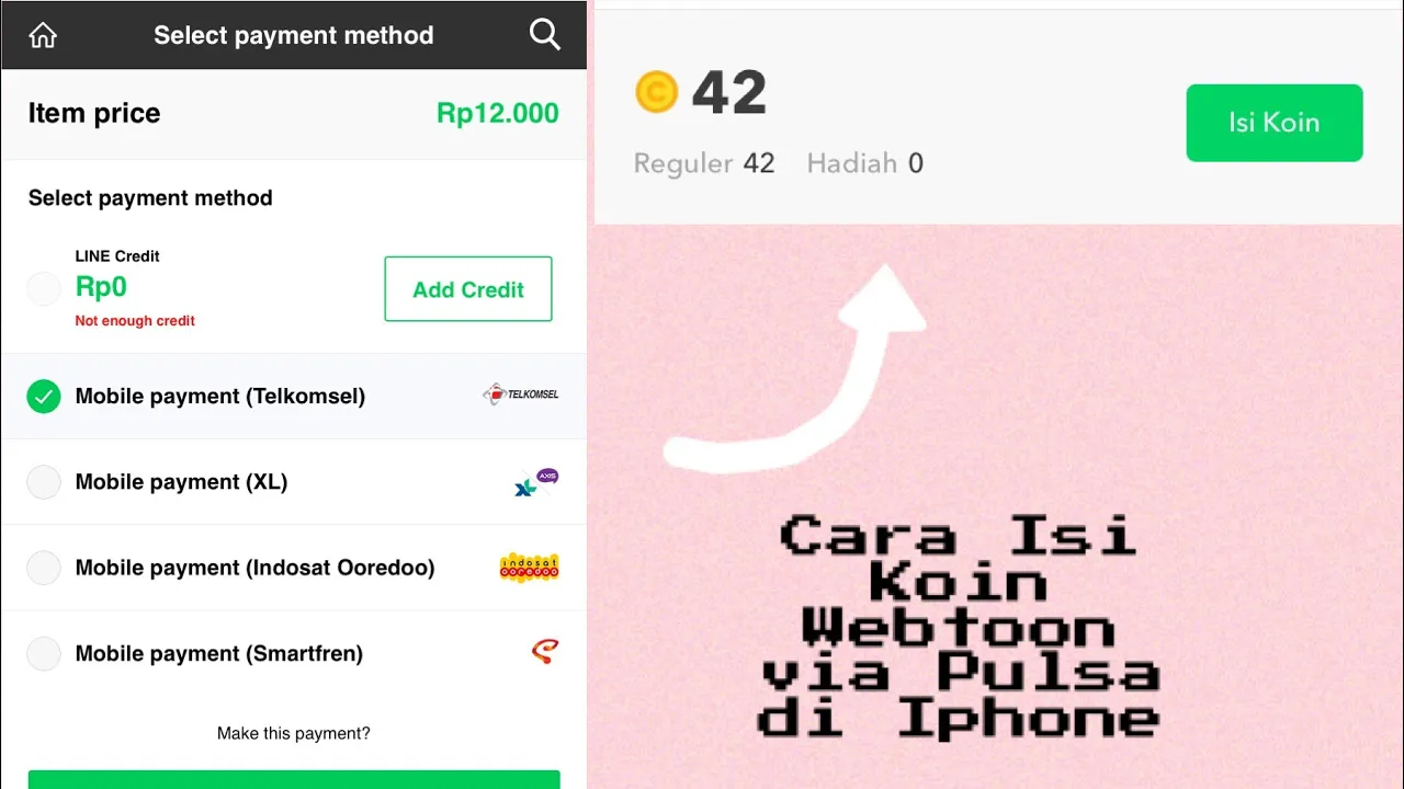 CARA BELI STIKER LINE DENGAN PULSA TELKOMSEL. 