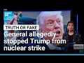 Was Donald Trump blocked from using the nuclear codes against Iran FRANCE 24 English