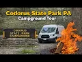 Codorus State Park Campground Tour Lake Marburg Hanover PA amping in Pennsylvania