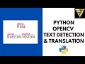 Python OpenCV Text Detection Translation