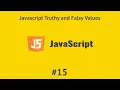 JavaScript Truthy and Falsy Values in Arabic 2021 JS