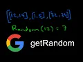 Google Coding Interview Question - getRandom