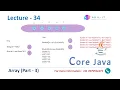 Array Part - 3 in Java By Adil Sir Lecture
