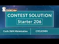 Cyclic Shift Minimization CYCLICMIN Starter 206 CodeChef Solution