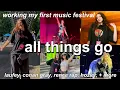 WORKING MY FIRST MUSIC FESTIVAL VLOG All Things Go 2024
