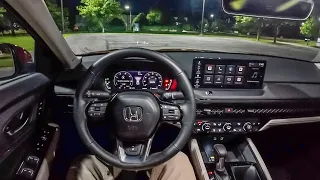 2025 Honda Accord Hybrid Touring - POV Night Drive Binaural