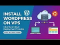How to Install WordPress on a VPS Ubuntu Deploy Website on Cloud Server