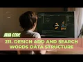 211 Design Add and Search Words Data Structure LeetCode Solution Java Detailed Explanation