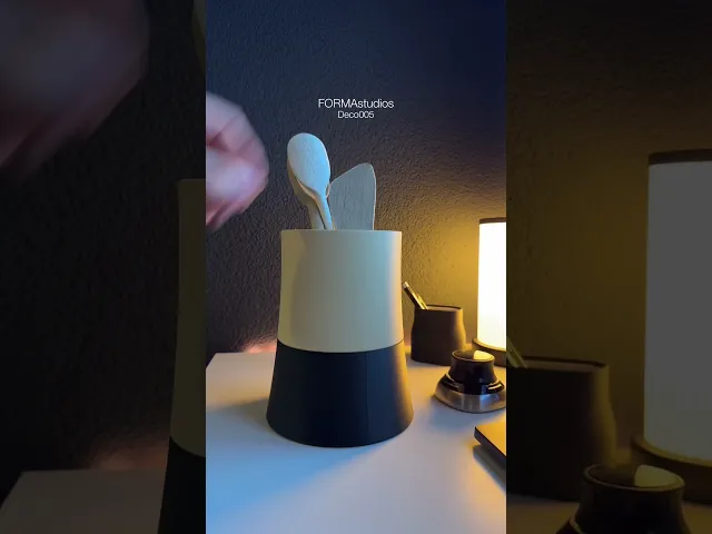 Kitchen Utensily Holder - FORMAstudios Deco005.stl.stl video thumbnail