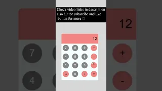 Simple Calculator making with HTML CSS JS