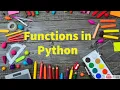 21 Functions in Python by Bharathi Patnala