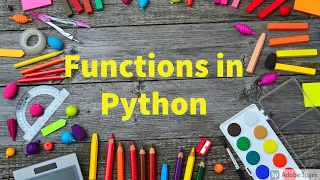 21 Functions in Python by Bharathi Patnala