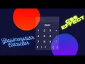 Glass Calculator CSS effect Glassmorphism HTML CSS Javascript