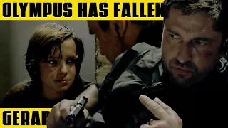 GERARD BUTLER Extracting Sparkplug | OLYMPUS HAS FALLEN (2013)