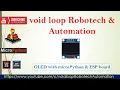 22 OLED Display SSD1306 with microPython and ESP32 ESP8266
