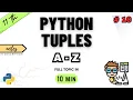 Class 11 Computer Science Python Tuples Chapter 10 NCERT CBSE ONE SHOT PYTHON