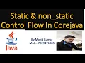 Static Non Static Control Flow Object Creation Cor Java Online Live Session