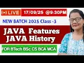 Features of JAVA Programming Class-3 Introduction to JAVA