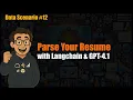 Parse Resumes with AI LangChain GPT-4 1 Resume Parser Tutorial Step-by-Step