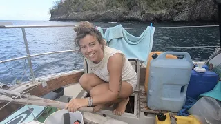 My Engine is Broken  Again Jury Rigging a Fix in a Small Island WindHippieSailing E67