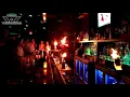 Team Vicarious with Jeanne and Andy - Fire juggling bartender at Fire and Ice Bar South Beach