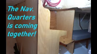 Building my steel sailing yacht Ep.98 Insulation & panels install, sink drain hose and NAV. quarters