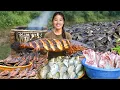 Download Lagu Smoked fish making process: How to make giant smoked carp at home to sell at the market with family