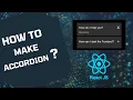 Build a FAQ Accordion with React Hooks React Tutorials