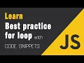 JavaScript for loops with Arrays and Objects - JSUniv