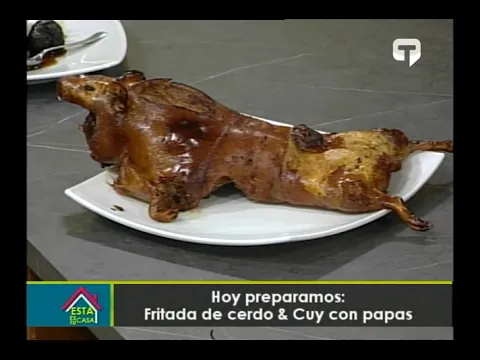 Hoy preparamos: Fritada de cerdo y Cuy con papas