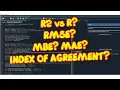 What is different between R2 and R - RMSE and Index of agreement with python 3