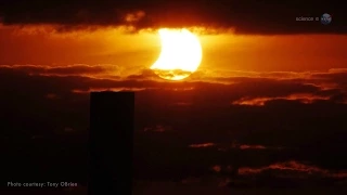 ScienceCasts Sunset Solar Eclipse