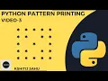 Pattern Printing -3 Square with Cross using Python