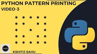 Pattern Printing -3 Square with Cross using Python